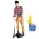 Jantex veger en blik lange steel 16cm breed