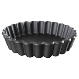 Matfer Bourgeat Exoglass Ronde Geplooide Taartvorm 9cm (12 Stuks)