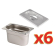 Vogue GN 1/9 bakken met deksel (6 stuks)