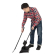 Jantex veger en blik lange steel 30cm breed