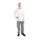 Whites Chicago unisex koksbuis lange mouw wit XXL