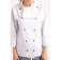 Whites Chicago unisex koksbuis lange mouw wit XXL