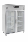 Koelkast Rvs 2 Glasdeuren