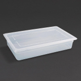 Vogue Polypropyleen GN 1/1 Bak Met Deksel 10cm (2 Stuks)