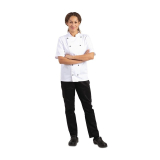 Whites Chicago Unisex Koksbuis Korte Mouw Wit XS