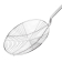 Vogue frituurschep 23cm