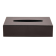Zwarte rechthoekige tissue box