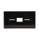 Zwarte rechthoekige tissue box