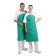 Whites PVC nylon halterschort groen