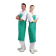 Whites PVC nylon halterschort groen