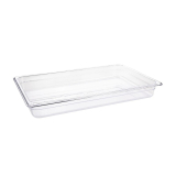 Vogue Polycarbonaat Bak Transparant GN 1/1 65mm