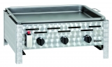 Combi-tafelbraadgrill, gas, 3-pits