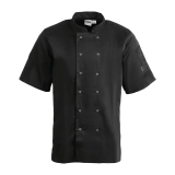 Whites Vegas Unisex Koksbuis Korte Mouw Zwart XS