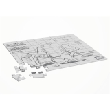 Dining Kids Puzzel om in te Kleuren Chef (25 Stuks)