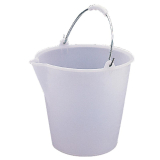 Jantex Kunststof Emmer Wit 12l
