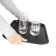 Olympia Kristallon antislip dienblad zwart 45,8x35,6cm