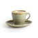 Olympia Kiln espressoschotels mosgroen 11,5cm (6 stuks)