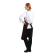 Whites halterschort polyester-katoen chocoladebruin