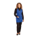 Whites halterschort met V-hals blauw