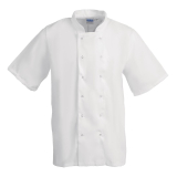 Whites Boston Unisex Koksbuis Korte Mouw Wit Xxl