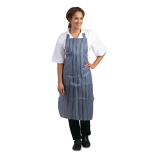Whites Waterdicht Schort Blauw-wit Gestreept