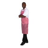 Whites Waterdicht Schort Rood-wit Gestreept