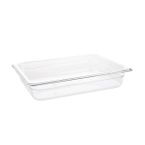 Vogue Polycarbonaat Bak Transparant GN 1/2 65mm