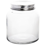 Vogue Glazen Voorraadpot Met Schroefdeksel 330ml (6 Stuks)