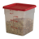 Cambro Camsquare deksel voor voedseldoos rood