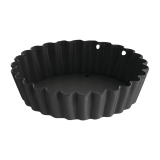 Vogue Mini Anti-kleef Quichevormen Met Losse Bodem 8cm (3 Stuks)