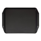 Cambro Polypropyleen Fastfood Dienblad Met Handvatten Zwart 43x30cm