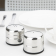 Olympia jumbo RVS peper- en zoutstrooier