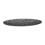 Topalit Smartline Rond Tafelblad Zwart Graniet 80cm