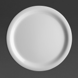 Olympia Kristallon Melamine Bord Met Smalle Rand 22,9cm (12 Stuks)