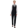 Damesgilet 4 knopen zwart L