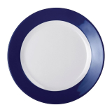 Olympia Kristallon Gala Melamine Borden Met Blauwe Rand 26cm (6 Stuks)