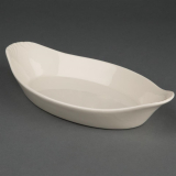 Olympia Ivory Ovale Gratin Ovenschaaltjes Met Handvatten 13x22,8cm (6 Stuks)