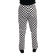 Whites Easyfit Teflon unisex koksbroek grote ruit zwart-wit M