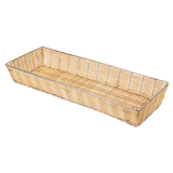 Olympia Stapelbare Polyrotan Mand Met Frame 60x22cm