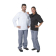Whites Easyfit Teflon unisex koksbroek kleine ruit blauw-wit XXL