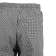Whites Easyfit Teflon unisex koksbroek met kleine ruit zwart-wit XXL
