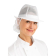 Trilby hoed met haarnetje wit L