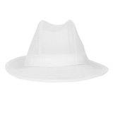 Trilby Hoed Met Haarnetje Wit M