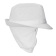 Trilby hoed met haarnetje wit M