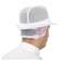 Trilby hoed met haarnetje wit M