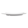 Olympia Kristallon gebogen vierkant melamine bord wit 31x31cm