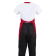 Whites halterschort met V-hals rood