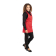 Whites halterschort met V-hals rood