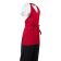 Whites halterschort met V-hals rood