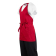 Whites halterschort met V-hals rood